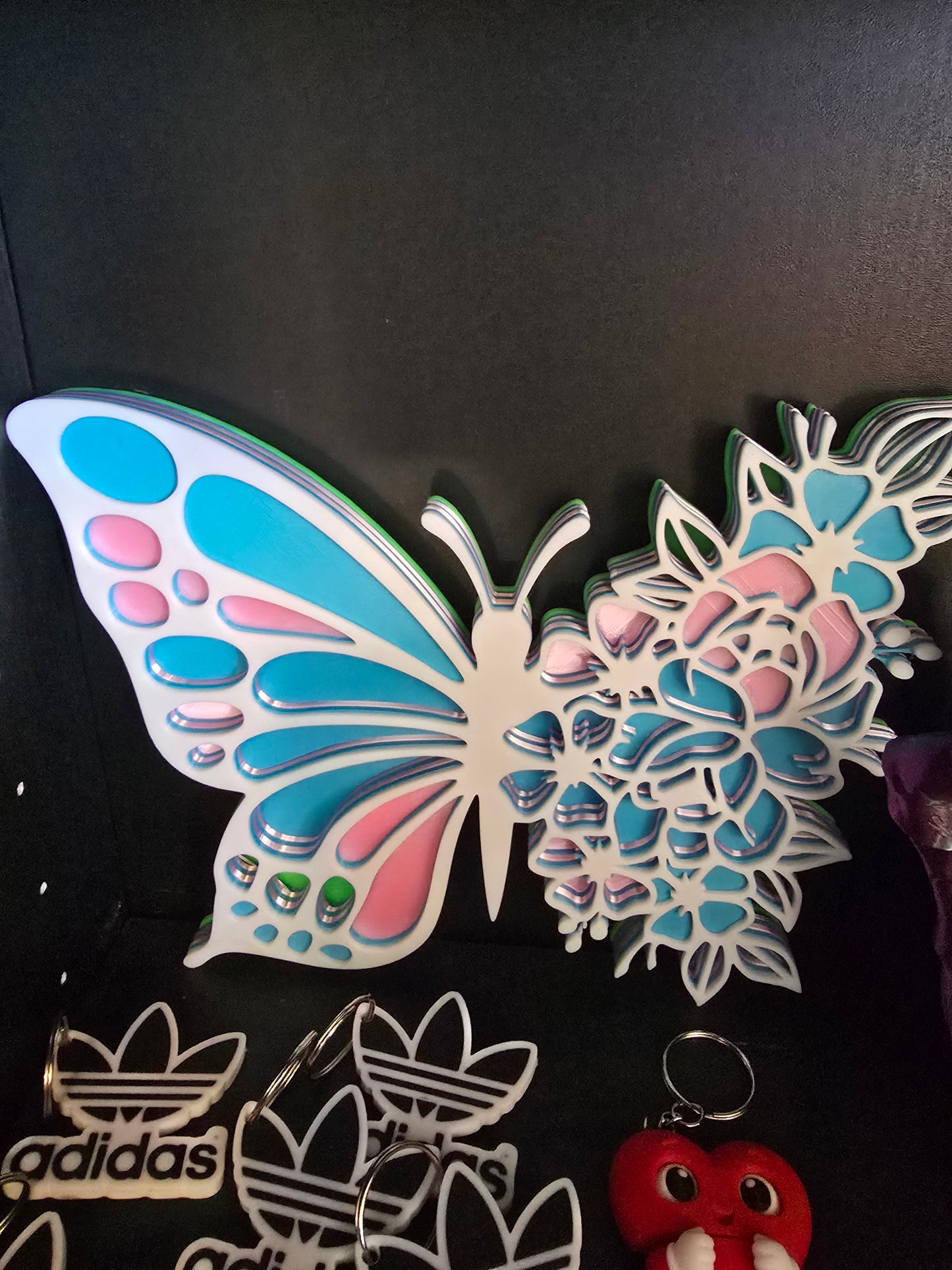 3d printed butterfly wall art