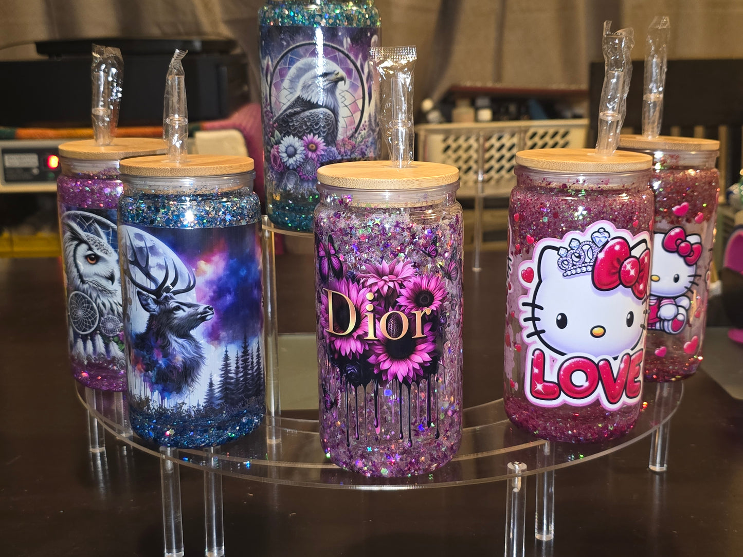 Snowglobe tumblers