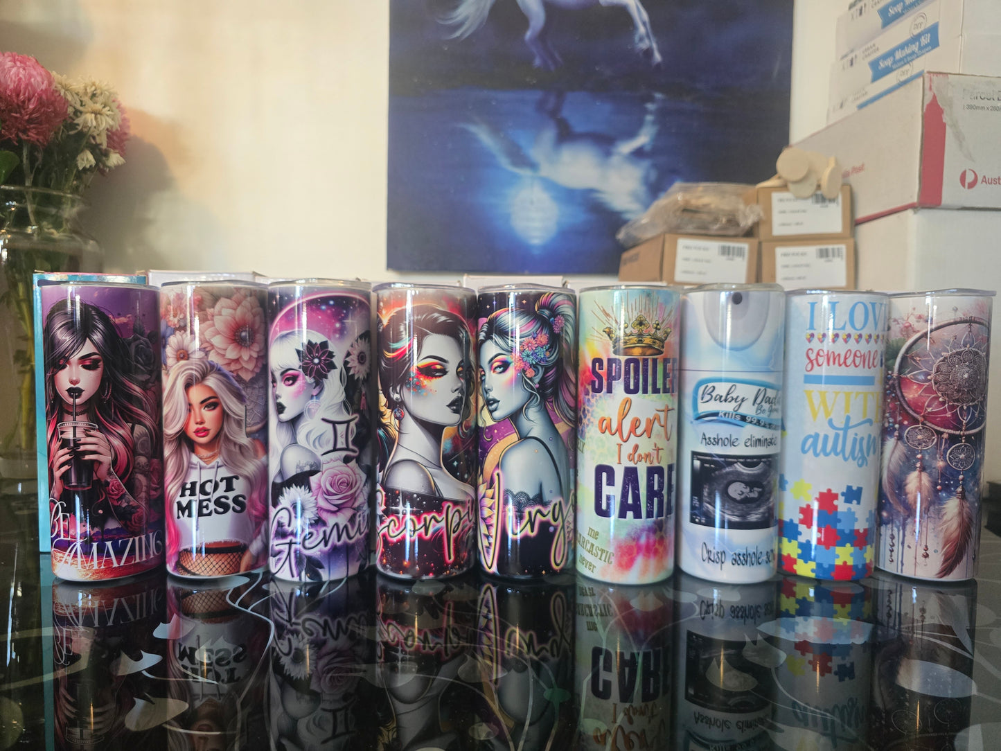 Stainless steel tumblers