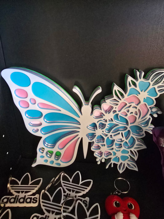 3d printed butterfly wall art