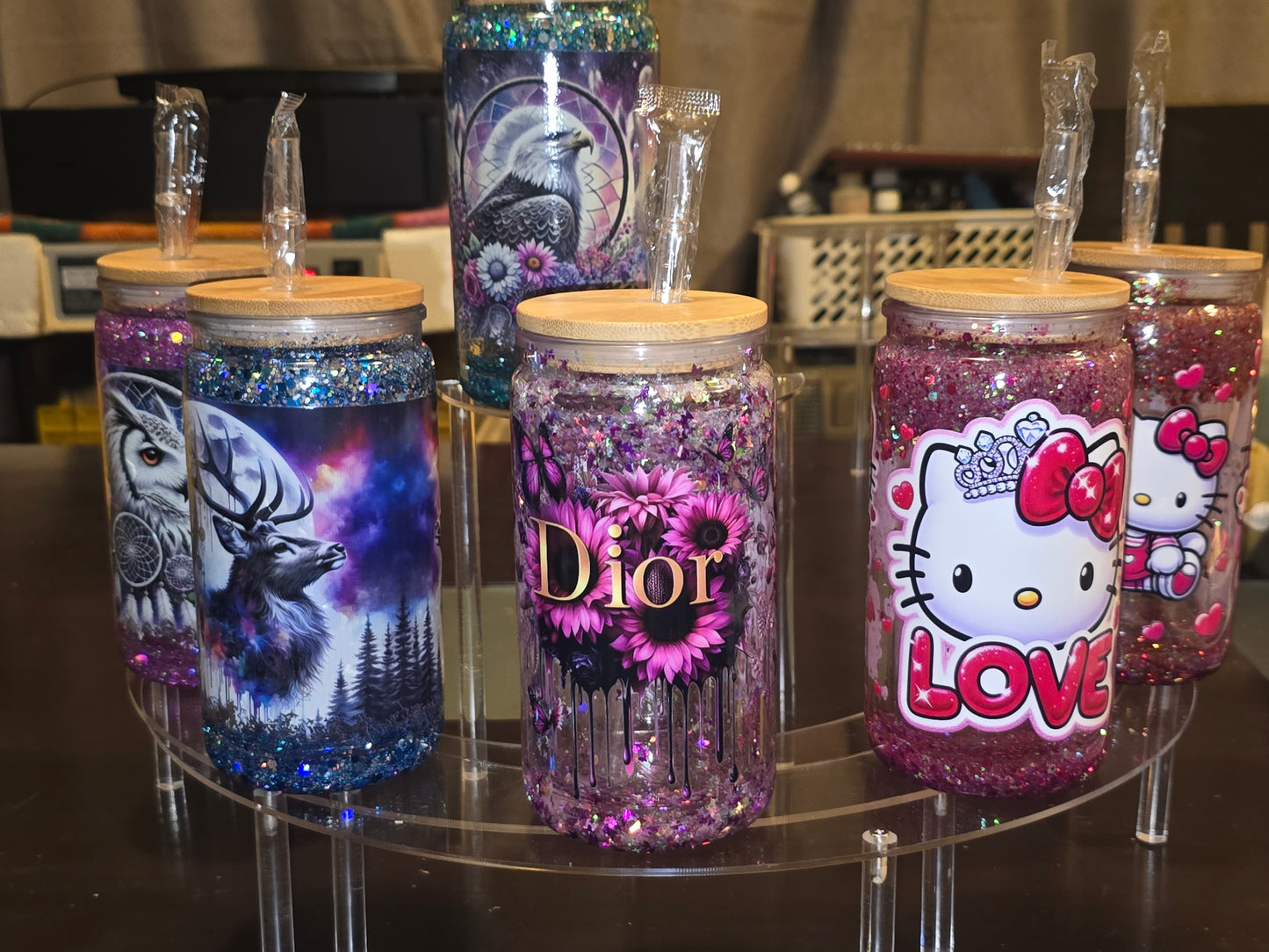 Snowglobe tumblers